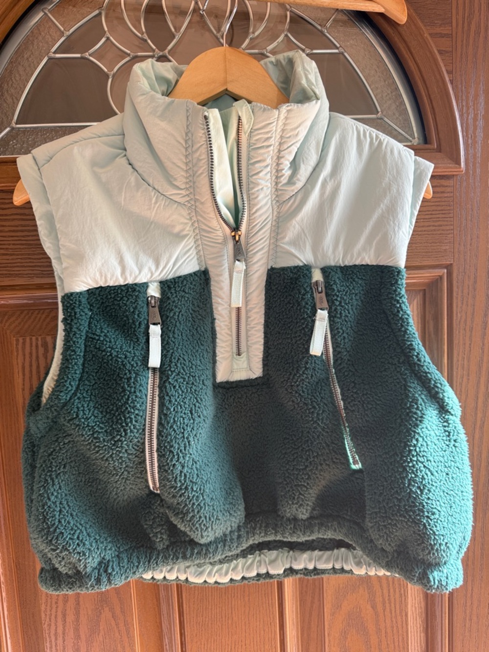 Movement Free People two-toned Sherpa vest
